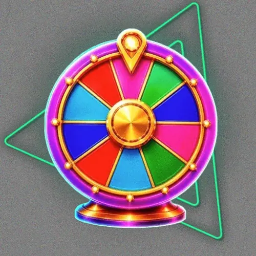 Colourful prize wheel