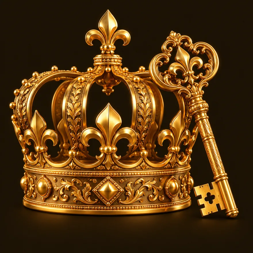 Royal crown and key — Simsinos