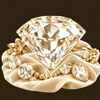 Faceted diamond gemstone — Simsinos