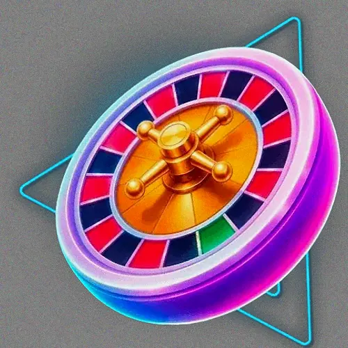 Neon roulette wheel