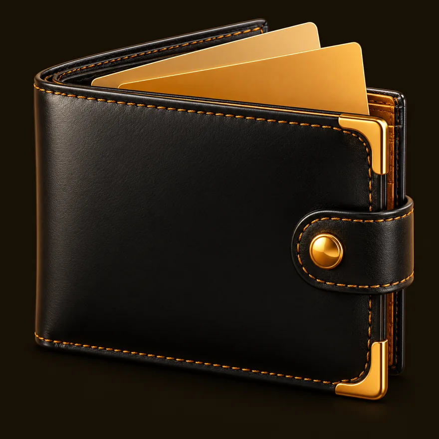 Leather wallet — Simsinos
